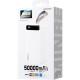 Додатковий аккумулятор Wekome 50000mAh Minre Digital Display Power Bank White