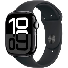 Apple Watch S10 46mm Jet Black, Black Sport Band (M/L) LTE Вживаний (б/в)