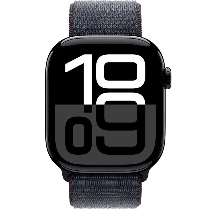 Apple Watch S10 46mm Jet Black, Ink Sport Loop Як новий