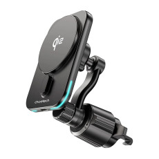 Тримач з безпровідною зарядкою Choetech Qi2 15W Black