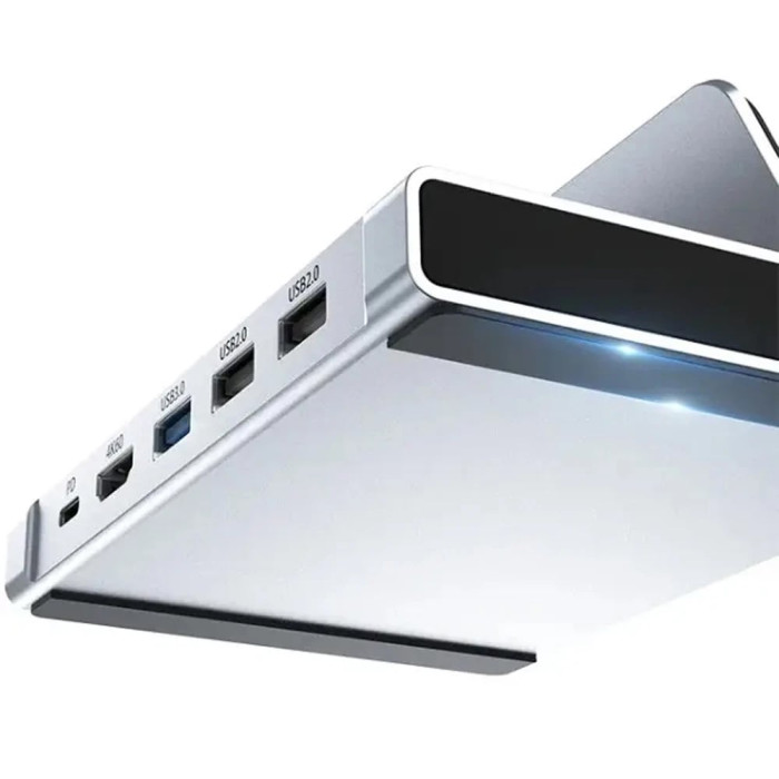 Док-станція Choetech 7in1 - USB-C to USB3.1+2xUSB2.0+HDMI+PD, Gray