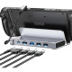 Док-станція Choetech 7in1 - USB-C to USB3.1+2xUSB2.0+HDMI+PD, Gray