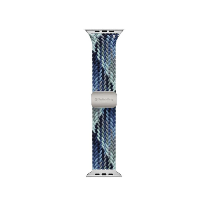 Ремінець для Apple Watch - 42/44/45/46/49mm, Swictheasy Candy Braided Nylon Loop, Ocean Blue