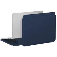 Чохол-конверт для Macbook 14 - AmazingThing Matte Pro Mag Sleeve with Stand, Navy Blue