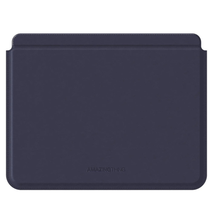 Чохол-конверт для Macbook 14 - AmazingThing Matte Pro Mag Sleeve with Stand, Navy Blue