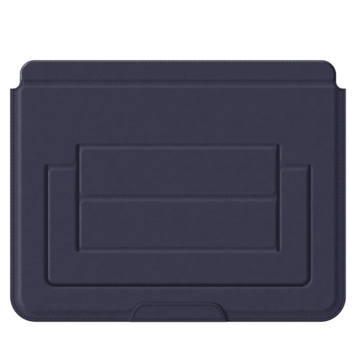 Чохол-конверт для Macbook 14 - AmazingThing Matte Pro Mag Sleeve with Stand, Navy Blue