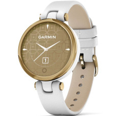 Смарт-годинник Garmin Lily Classic, White Leather, Light Gold
