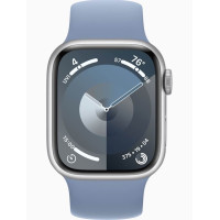 Apple Watch S9 41mm Silver, Winter Blue Sport Band (S/M) Вживаний (б/в)