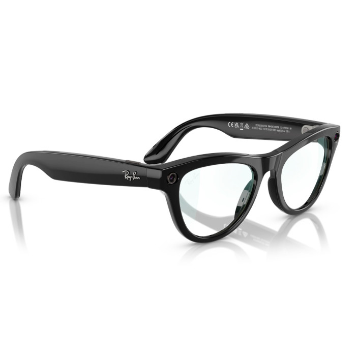 Смарт-окуляри Ray-Ban Meta Skyler Gen 2 Standard Shiny Black Frame Clear Lenses s52