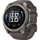 Смарт-годинник Garmin Fenix 9 51mm AMOLED Titanium with Pebble Gray Silicone Band