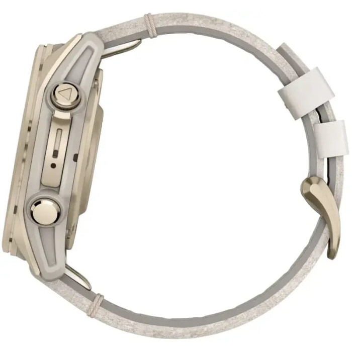 Смарт-годинник Garmin Fenix 8 43mm AMOLED Sapphire Soft Gold with Limestone Leather Band