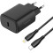 Зарядний пристрій - Proove, Silicone Type-C + Cable USB-C to Lightning 1m 20W, Black