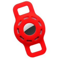 Силіконовий чохол на ошийник для тварин під Apple AirTag - Red
