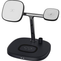 Бездротова зарядна станція - Choetech Qi 4-in-1 Magsafe Wireless Charger