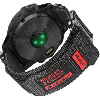 Ремінець для годинника Garmin - QuickFit 26mm, Hemsut Nylon Sport S, Black Red