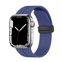 Ремінець для Apple Watch - 42/44/45/46/49mm, Simple Magnetic Silicone Band, Deep Navy