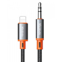 Аудіо кабель (AUX) - MCdodo, 3.5mm to Lightning 1.8m, Black