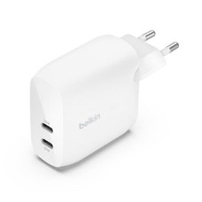 Зарядний пристрій - Belkin 2xUSB-C PD PPS, 60W (2x30) White