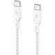 Кабель USB-C to USB-C - Belkin, Braided 100W 2m, White