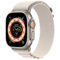 Apple Watch Ultra Titanium, Starlight Alpine Loop (Small), LTE