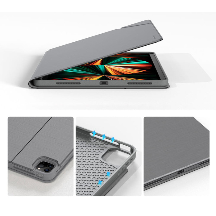 Чохол для iPad Pro 11 (2018-22) / Air 10.9/11 (2020-25) - AmazingThing Opal Meta Case, Dark Grey