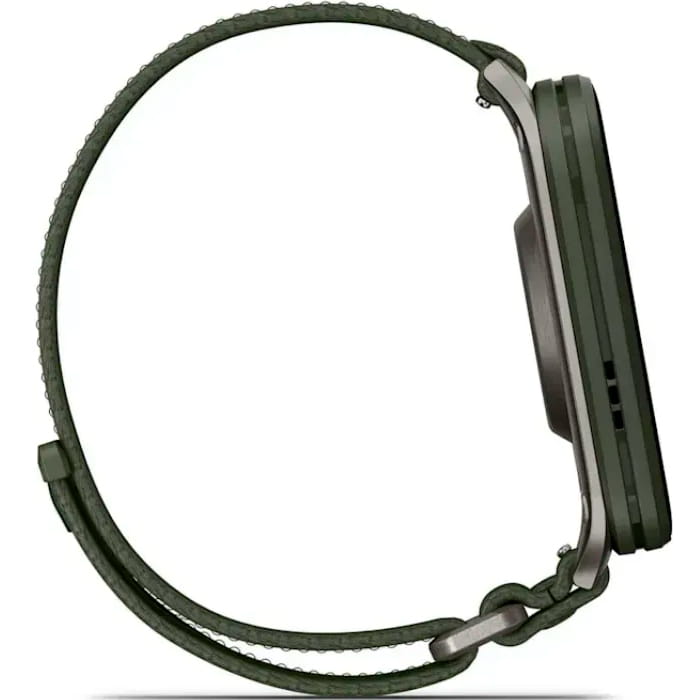 Смарт-годинник Garmin Venu X1 Moss with Titanium Caseback and Moss ComfortFit Nylon Band