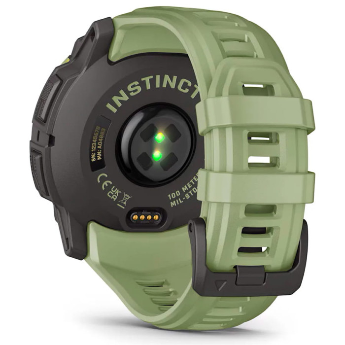 Смарт-годинник Garmin Instinct 3 50mm AMOLED Green with Fern Green Band