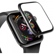 Захисне скло для Apple Watch 38mm - Baseus full Screen Curved Tempered Glass Black