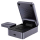 Бездротова зарядна станція - Choetech 15W 3-in-1 Folding Wireless Charger