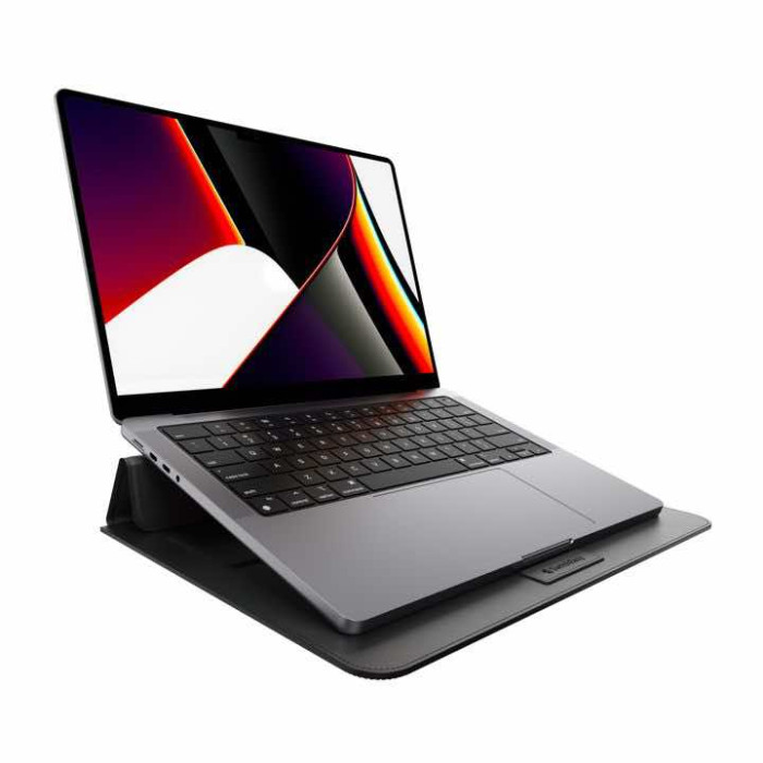Чохол-накладка для Macbook Pro 16 - Switcheasy EasyStand Leather Sleeve, Black (2021-2023)