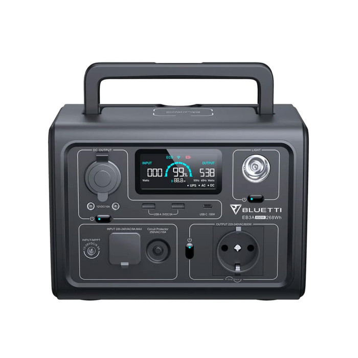 Зарядна станція Bluetti Portable EB3A (268 Вт/г, 600 Вт)