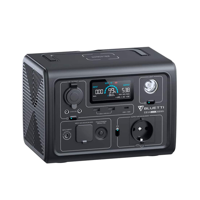 Зарядна станція Bluetti Portable EB3A (268 Вт/г, 600 Вт)