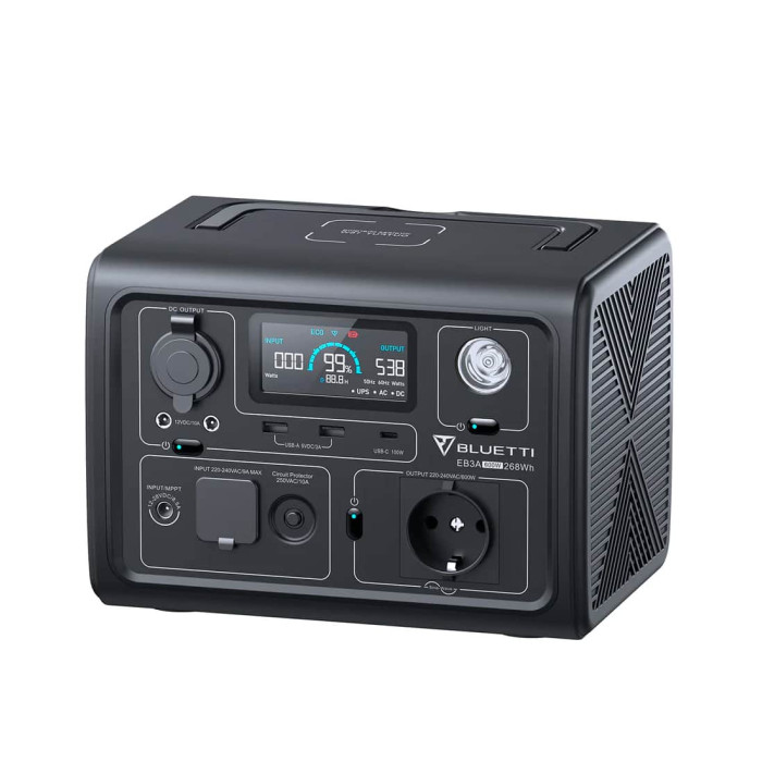 Зарядна станція Bluetti Portable EB3A (268 Вт/г, 600 Вт)
