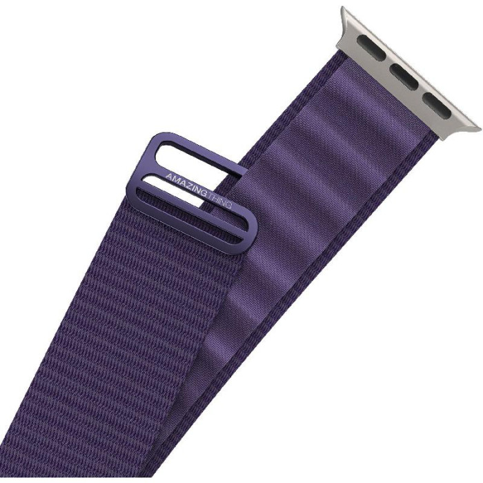 Ремінець для Apple Watch - 42/44/45/46/49mm, AmazingThing Titan Sport Loop, Purple