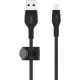 Кабель USB to Lightning - Belkin, Braided Silicone 1m, Black