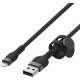 Кабель USB to Lightning - Belkin, Braided Silicone 1m, Black