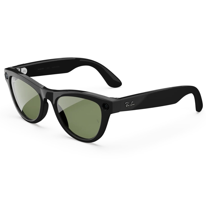 Смарт-окуляри Ray-Ban Meta Skyler Gen 2 Standard Shiny Black Frame G-15 Green Lenses s52, Як новий