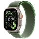 Apple Watch Ultra 3 Natural Titanium, Green/Neon Trail Loo, (M/L), LTE