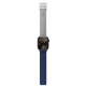 Ремінець для Apple Watch - 42/44/45/46/49mm, AmazingThing StyleFlip, Silver / Estate Blue