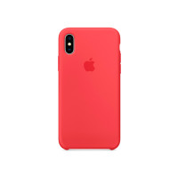 Чохол для iPhone X/Xs - Silicone, Red Raspberry (HC)