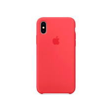 Чохол для iPhone X/Xs - Silicone, Red Raspberry (HC)