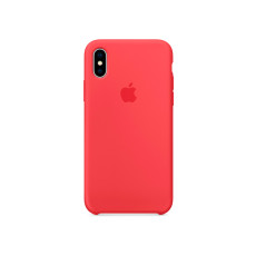 Чохол для iPhone X/Xs - Silicone, Red Raspberry (HC)
