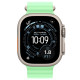 Apple Watch Ultra 3 Natural Titanium, Neon Green Ocean Band, LTE