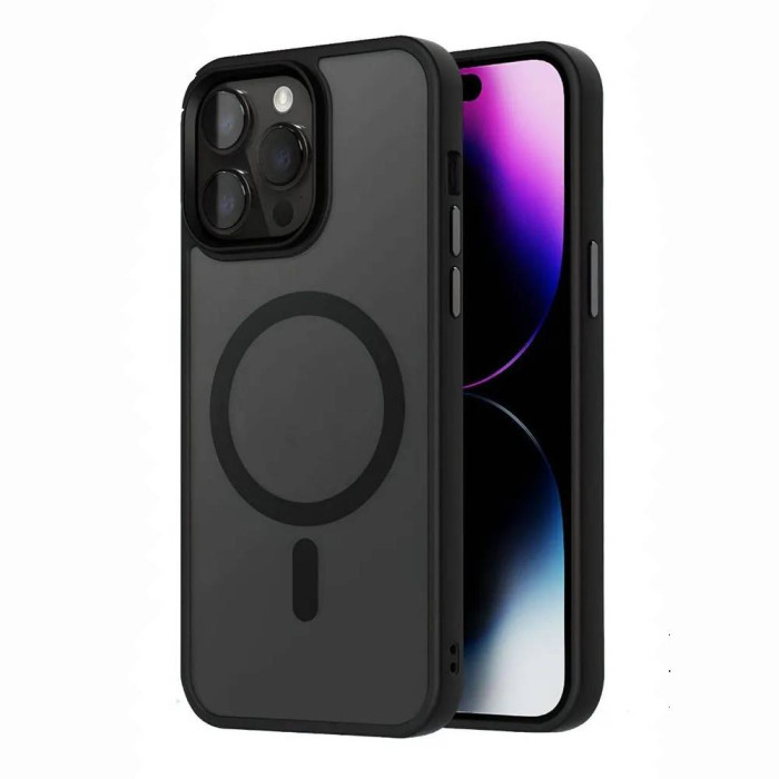 Чохол для iPhone 14 Pro Max - Monblan Matte MagSafe, Black