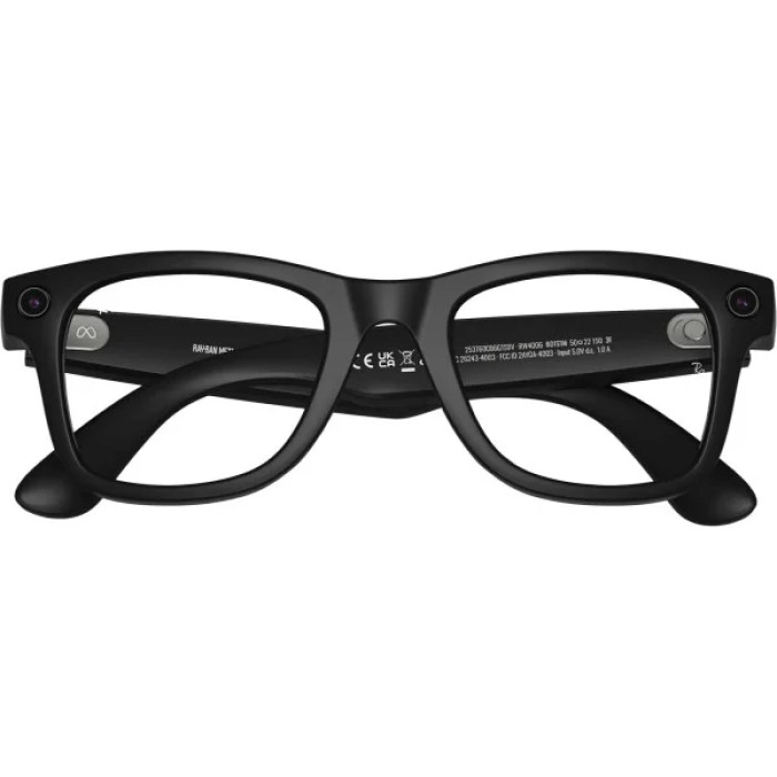Смарт-окуляри Ray-Ban Meta Wayfarer Mate Black Frame Clear to Graphite Green Transitions S50