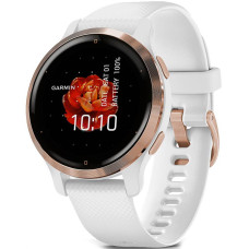 Смарт-годинник Garmin Venu 2S Rose Gold Bezel with White Case and Silicone Band