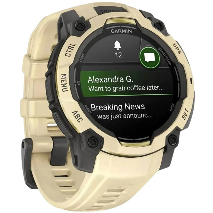 Смарт-годинник Garmin Instinct 3 45mm AMOLED Citrine with Citrine Band