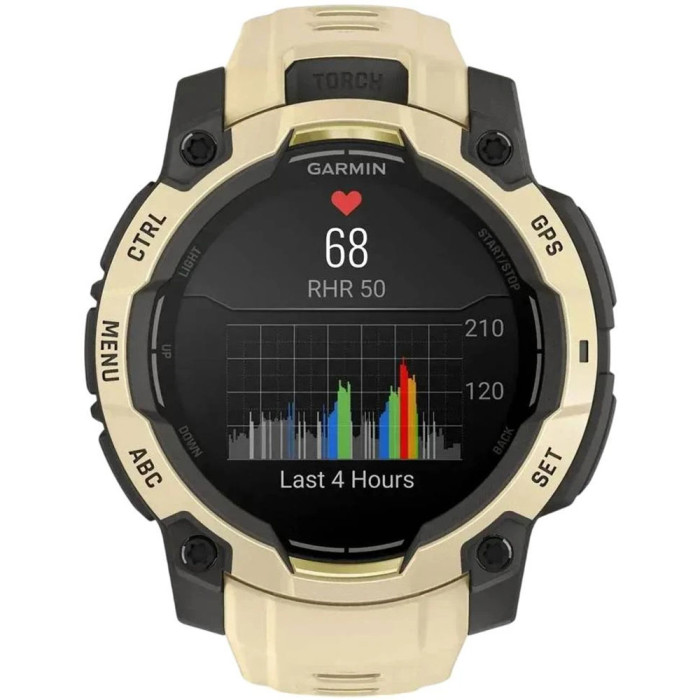 Смарт-годинник Garmin Instinct 3 45mm AMOLED Citrine with Citrine Band