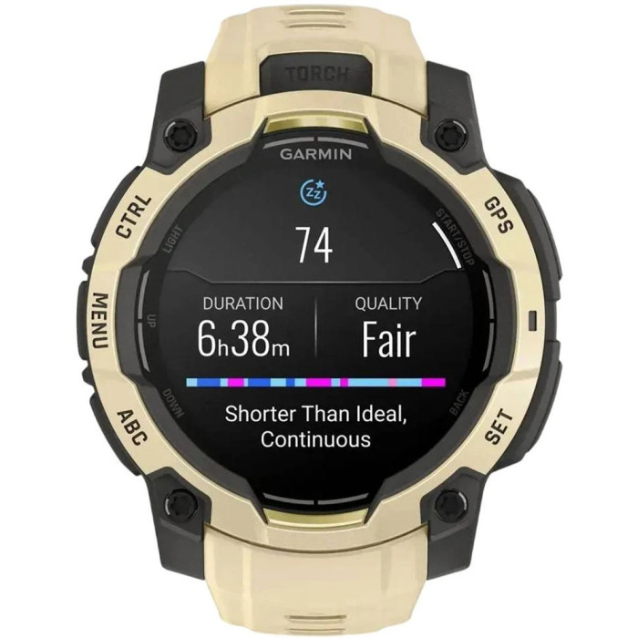 Смарт-годинник Garmin Instinct 3 45mm AMOLED Citrine with Citrine Band