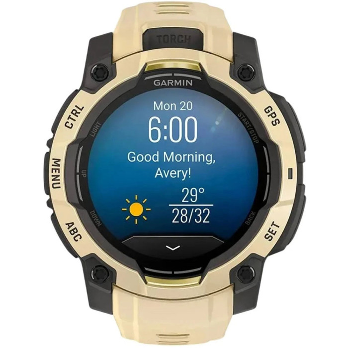 Смарт-годинник Garmin Instinct 3 45mm AMOLED Citrine with Citrine Band